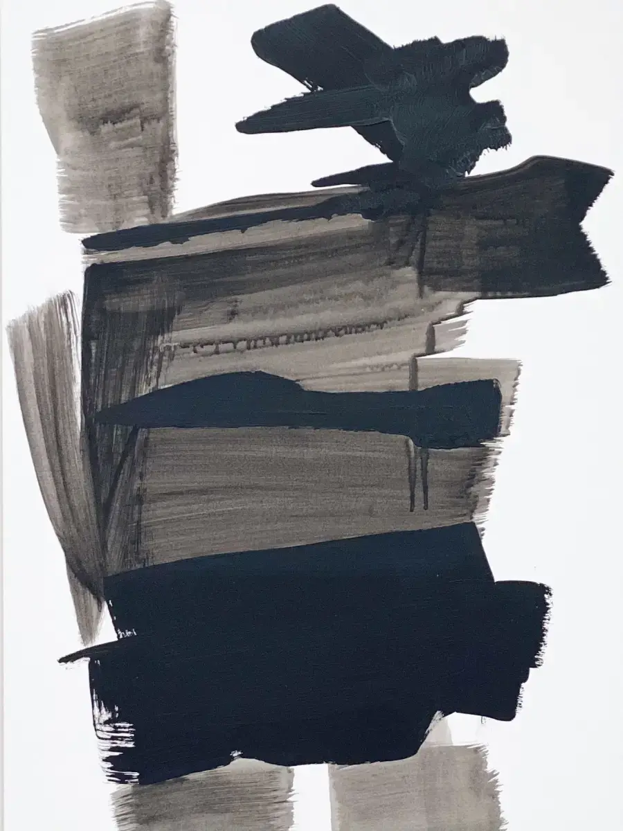 Brigitte Salzmann - feel it, 2024, acryl auf papier, 59 x 42 cm