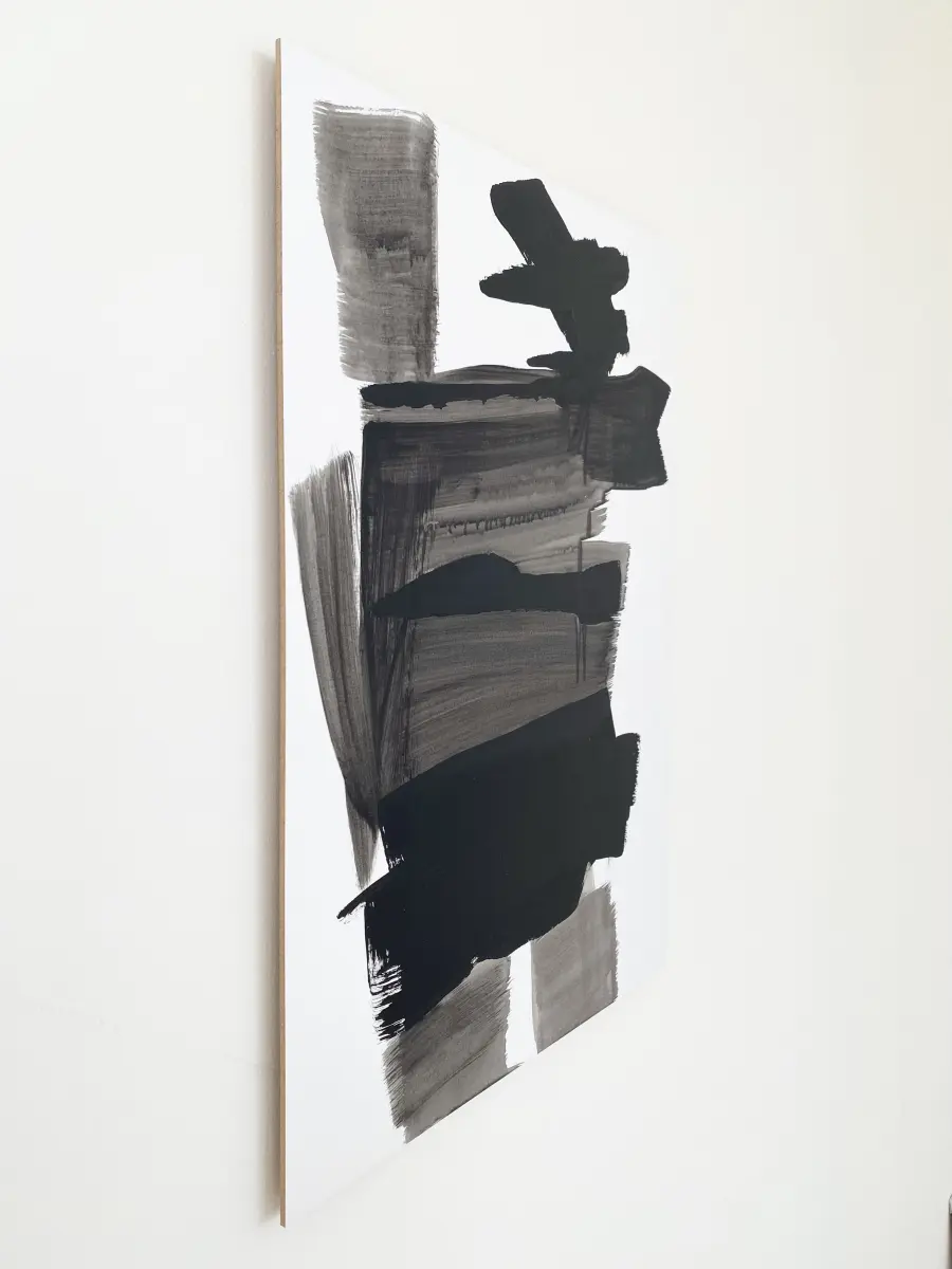 Brigitte Salzmann - feel it, 2024, acryl auf papier, 59 x 42 cm