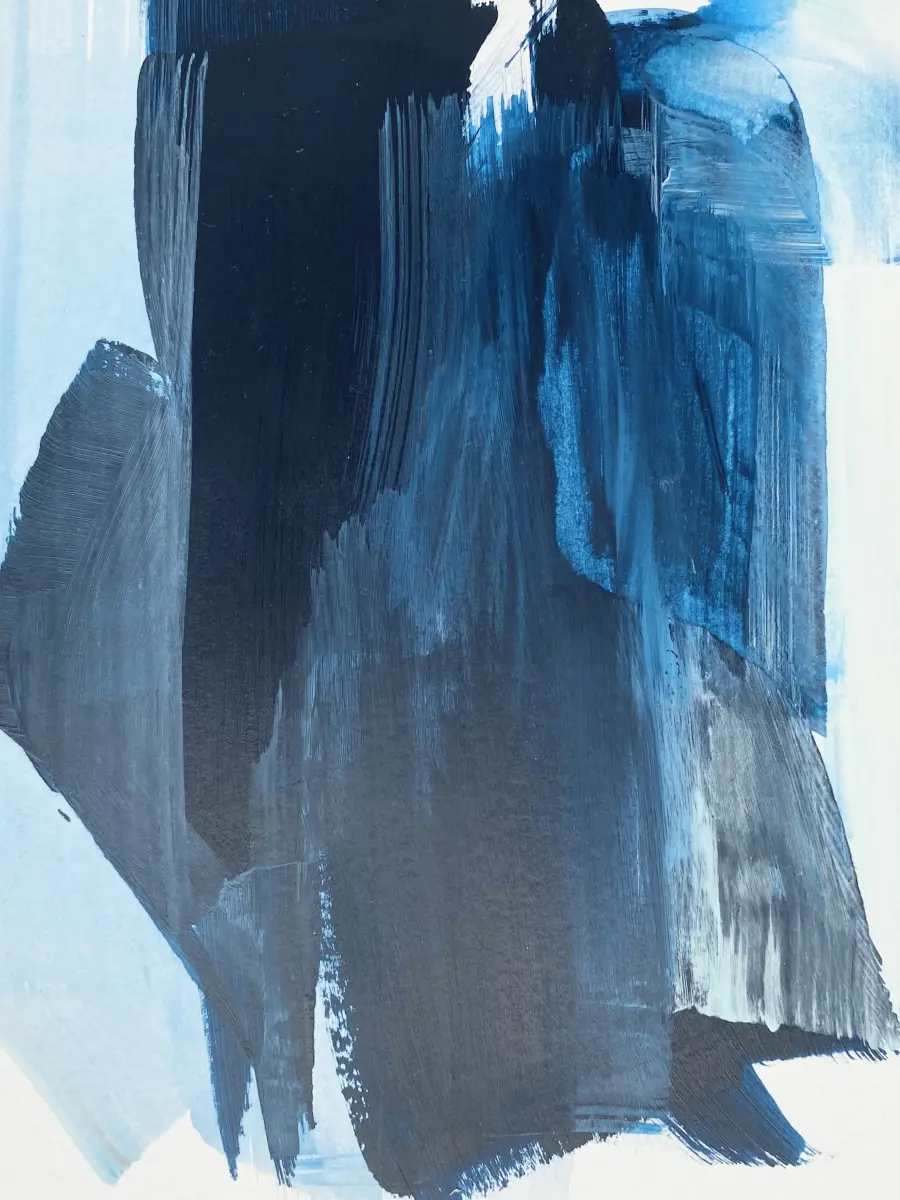 Brigitte Salzmann - tip toe, 2024, acryl auf papier