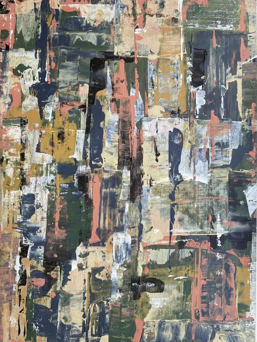 Brigitte Salzmann - other than I, 2023, acryl auf papier, 42 x 30 cm