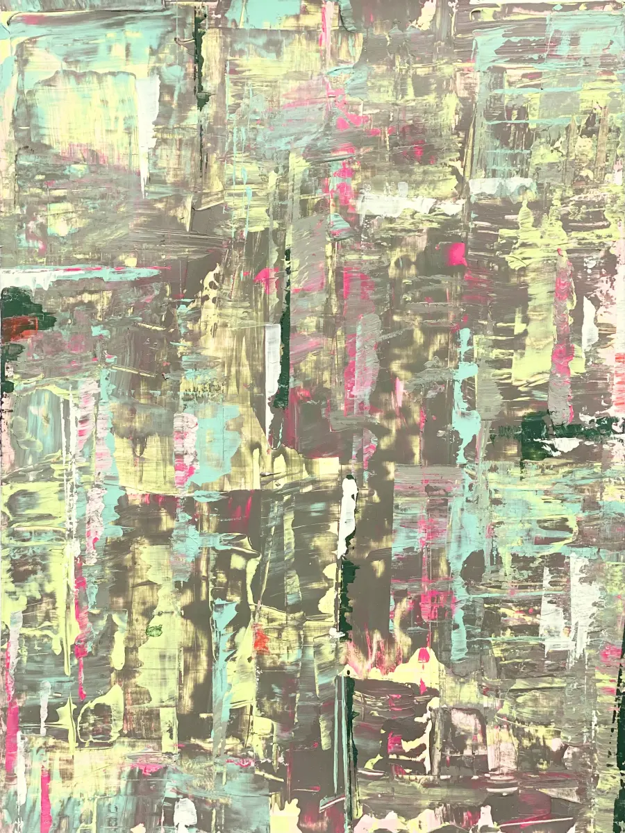 Brigitte Salzmann - other than IIII, 2023, acryl auf papier, 42 x 30 cm Brigitte Salzmann - other than IIII, 2023, acryl auf papier, 42 x 30 cm