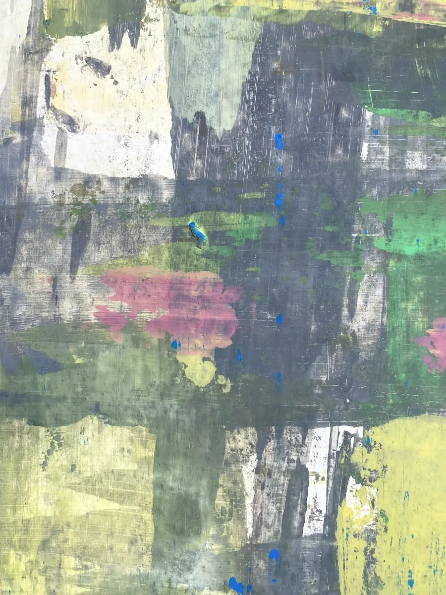 Brigitte Salzmann - layering, far and away, 2009, acryl auf papier