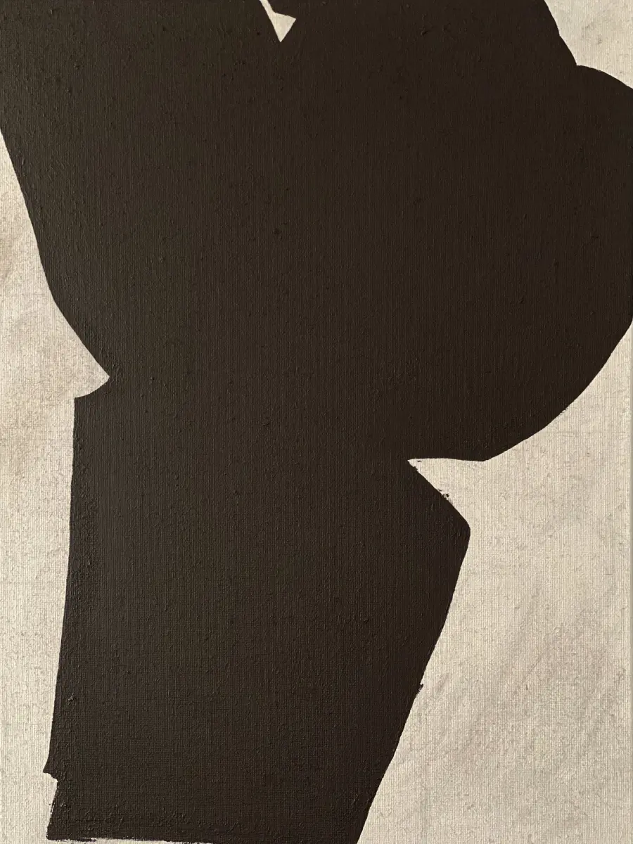 Brigitte Salzmann - nes y, 2026, acryl auf jute, 80 x 60 cm
